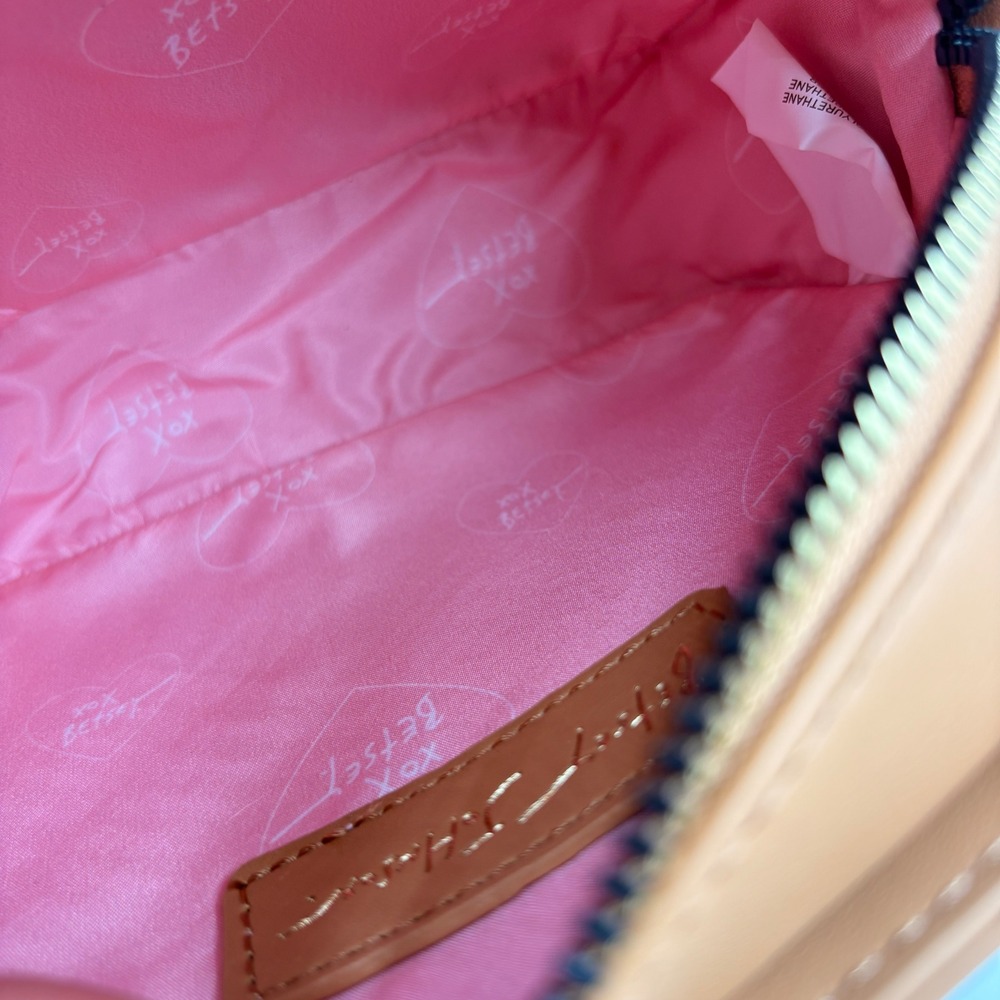Betsey Johnson Gingerbread House Crossbody Bag Brown Pink Christmas XOHOLIDAY - Picture 6 of 13
